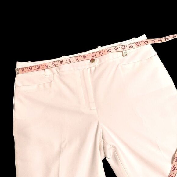 Calvin Klein Wide leg fully lined high waist tailored ivory trousers size 10 - Picture 11 of 14